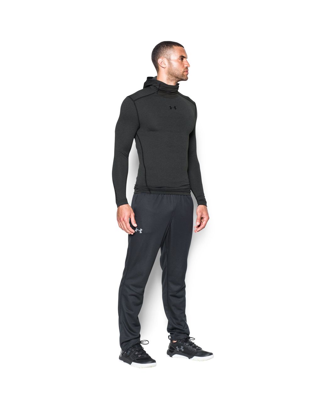 Under armour top compression hoodie